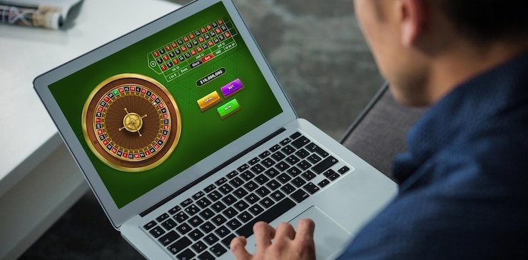 Ilustrasi keamanan akun digital dengan gembok dan perangkat pengaman